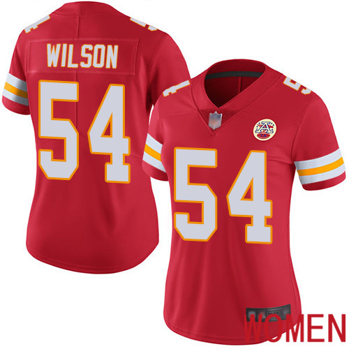 Women Kansas City Chiefs #54 Wilson Damien Red Team Color Vapor Untouchable Limited Player Nike NFL Jersey